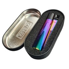 Purple Metal Clipper Lighter Set Northern Lights Collectable Clipper Lighter 