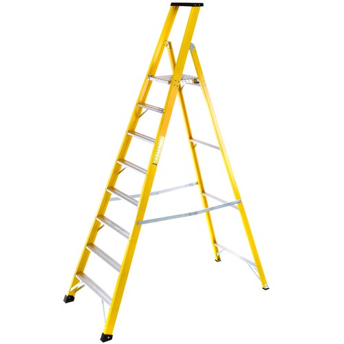 Fibreglass platform step - fibreglass,