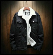 Men Winter Jean Jacket
