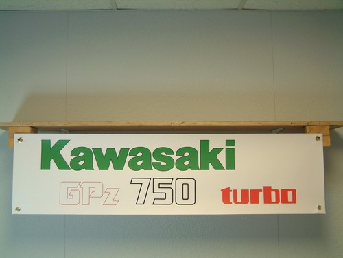 Kawasaki gpz 750 turbo banner - gpz,