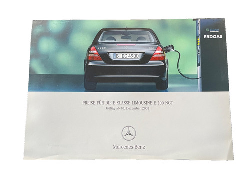 Brochure prices mercedes - brochure, mercedes-benz