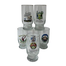 Vintage German Beer Glass Set
