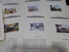 RAILWAY HERITAGE VINYL RING BINDER 48 PAGES MINT NEVER HINGED TRAINS MINISHEETS