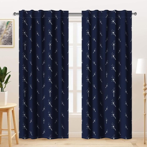Dark blue panels 107x215cm - blue,