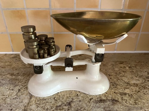 Vintage kitchen scales with