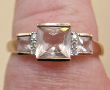 Vintage 9k Rose Gold Morganite