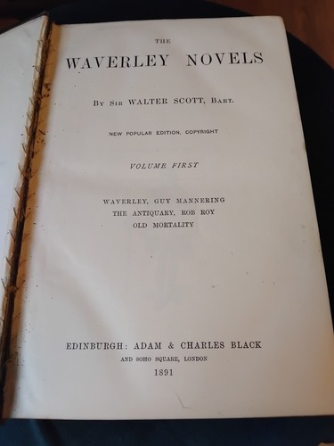 Antique book 1891 - ., waverley