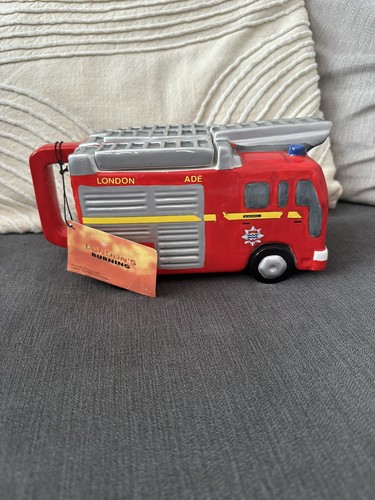 Londons burning fire engine - burning,