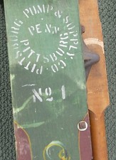 RARE Antique Pittsburgh Pump &