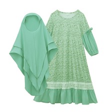 Muslim Kids Girls Prayer Dress