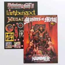 MASTERS OF METAL - Sticker Album + Sticker Sheet (Zeppelin/Sabbath/AC/DC/Maiden)