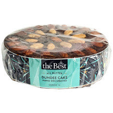 Morrisons Dundee Cake Rich & Fruity Dessert 795g Hand Decorated Whole Almonds