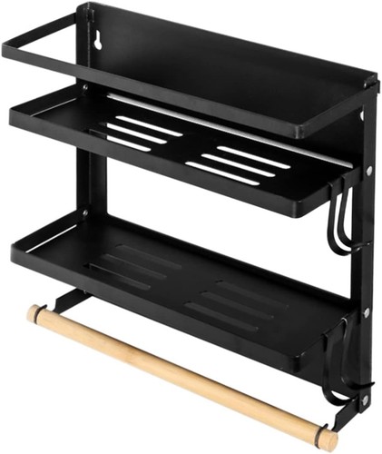 Foldable magnetic spice rack - foldable,