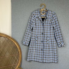 Review Coat Trench Size 8 Blue