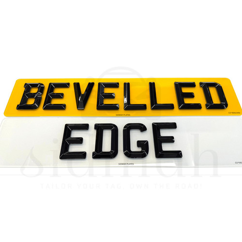 Retro number plates - 4d,