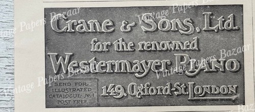 Crane sons westermayer piano - &,