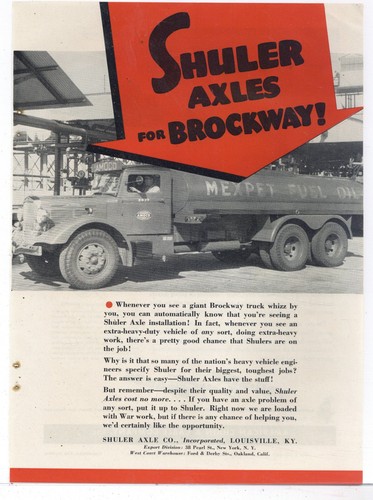 1942 shuler axle - of, louisville