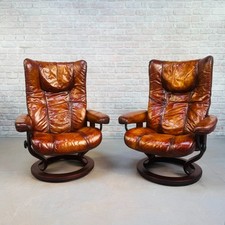 Pair of Vintage Ekornes Tan