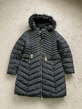 Ladies hooded quilted coat