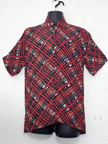 Men gabicci red geometric - red,