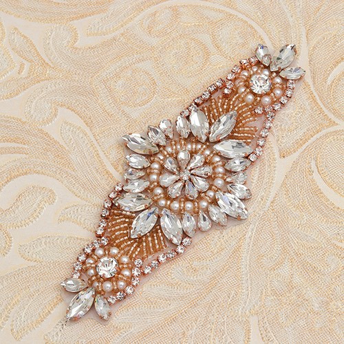 Rhinestone bridal sash belt - sash,