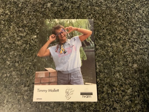 Timmy mallet autograph - timmy,