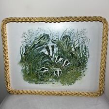 Vintage Wicker Edge Tray