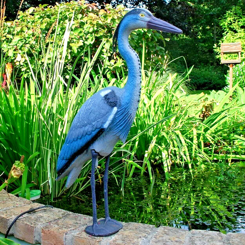 Heron decoy garden - heron, repellent