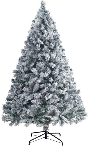 6ft snow flocked - flocked, artificial