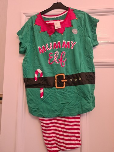 Mummy elf christmas pjs - mummy,