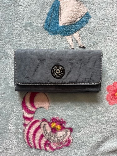 Kipling blue tri fold purse - kipling,
