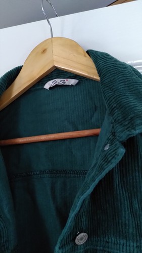 Oversized green corduroy - oversized,