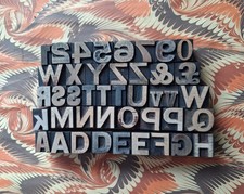 Vintage wooden letterpress - vintage,