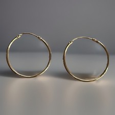 9ct Gold 20mm Sleeper Hoop