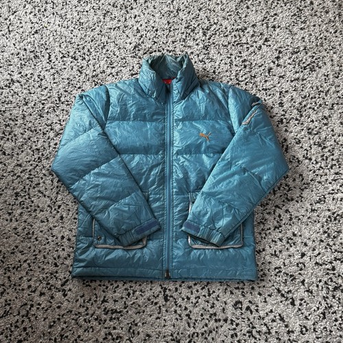 Puma blue puffer jacket - blue,