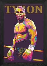 Mike Tyson Wpap Art Framed