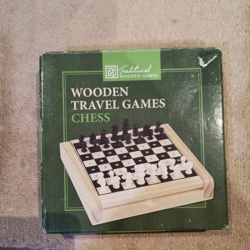 Wooden travel chess set - travel,