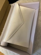 Ivory Satin Envelope Clutch