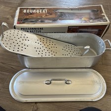 Bourgeat Fish Kettle/Poacher, Well Used, French Classic, Aluminium, Sturdy
