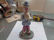 Seven springs, maurie Whitny pottery clown,,chip to hat, 7 1/2" high