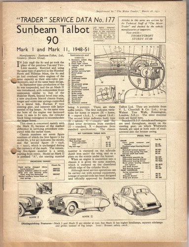 Sunbeam talbot ii - i,