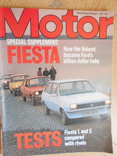 Motor Car Magazine Feb 1977 Ford Fiesta vs Polo & Renault 5 plus new Audi 100