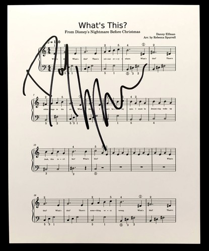 Signed danny elfman nightmare - danny,