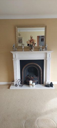 Marbel fireplace black - marbel,
