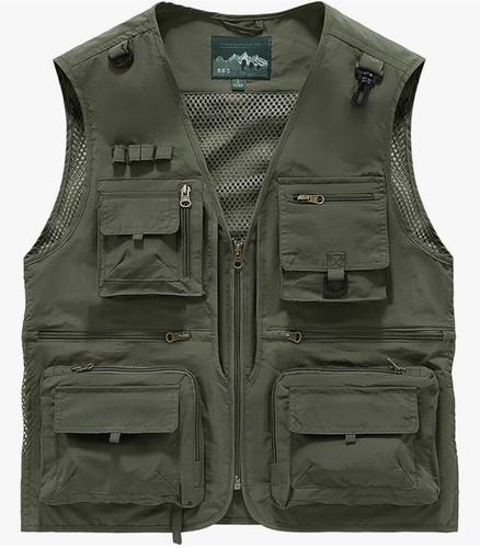 Fishing vest body gilet - fishing,