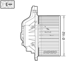 Blower fan for left-hand drive