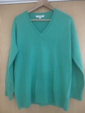 Autograph Marks & Spencer Size Small Pure Cashmere Green Jumper