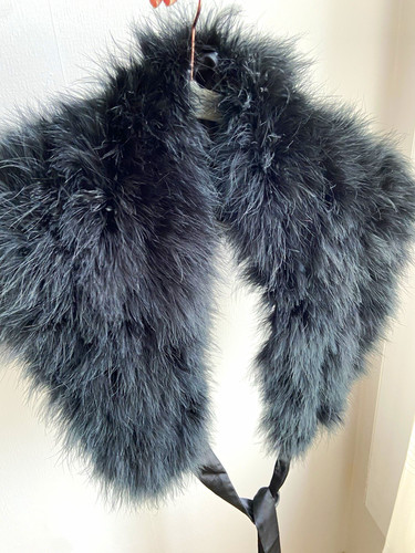 Women black 100 feather - black,