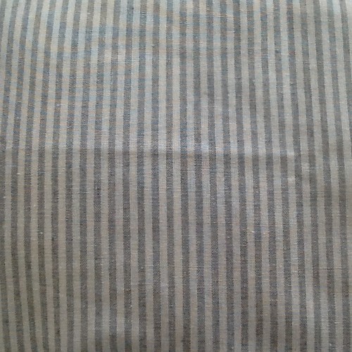 Grey french ticking fabric - french,