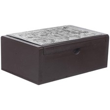 Recipe Card Holder Box Wooden